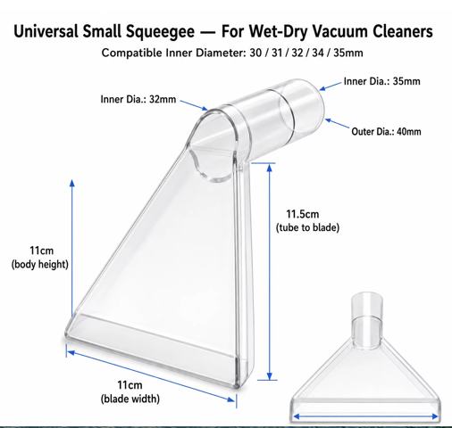 Universal small squeegee